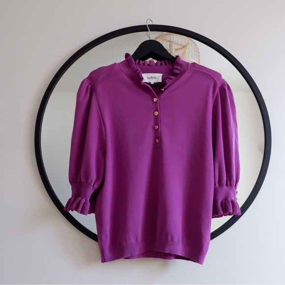 BA&SH Sera Jumper in Purple - Picture 3 of 7